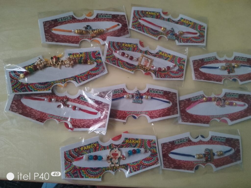 Rakhis combo - 10 pieces mixed designs