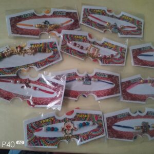 Rakhis combo - 10 pieces mixed designs