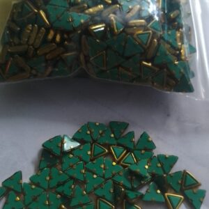 Green triangle kundans 50g