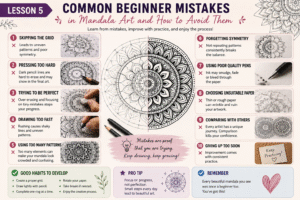 Common beginner mistakes in mandala art and how to avoid them