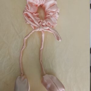 Peach colour tulip scrunchie