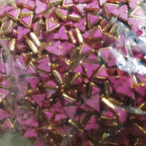 Triangle Kundans Matt Light Pink