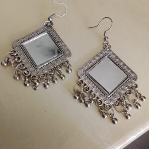 Silver Mirror earrings