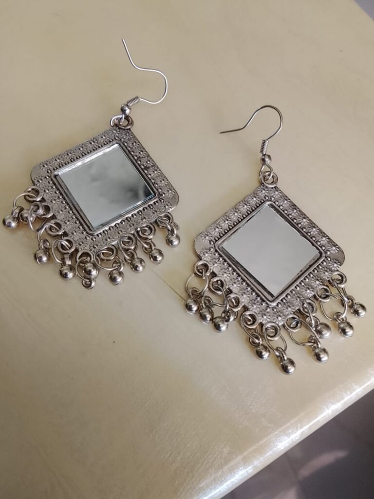 Silver Mirror earrings