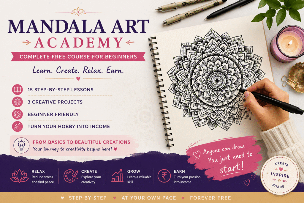 Mandala Art Academy free beginner course