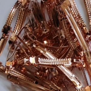 Rose gold center clips