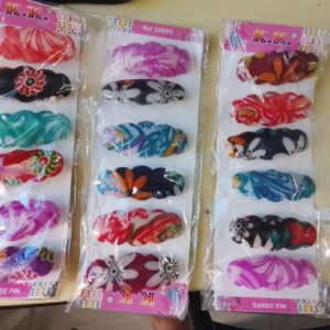 Fancy saree pins pack of 6