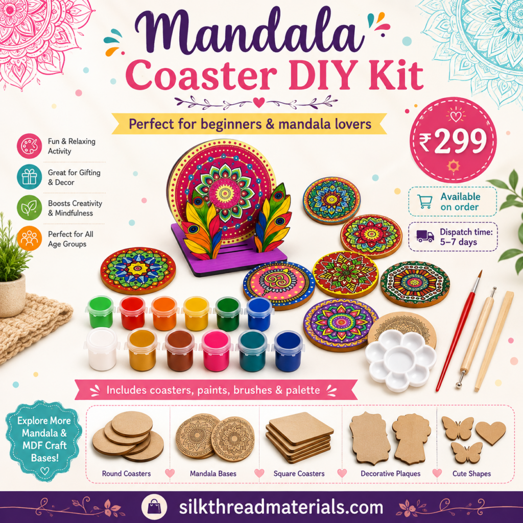 Mandala coaster kit
