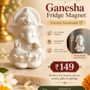 Handmade Ganesha fridge magnet