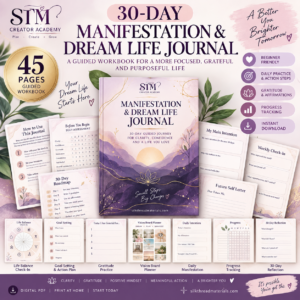 30-Day Manifestation & Dream Life Journal Mockup