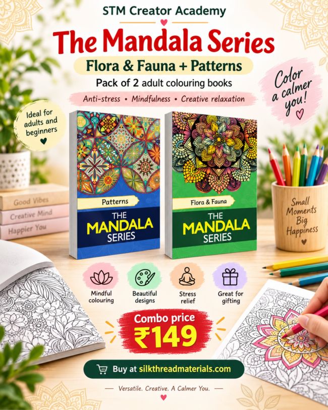 The Mandala Series Colouring Books Combo